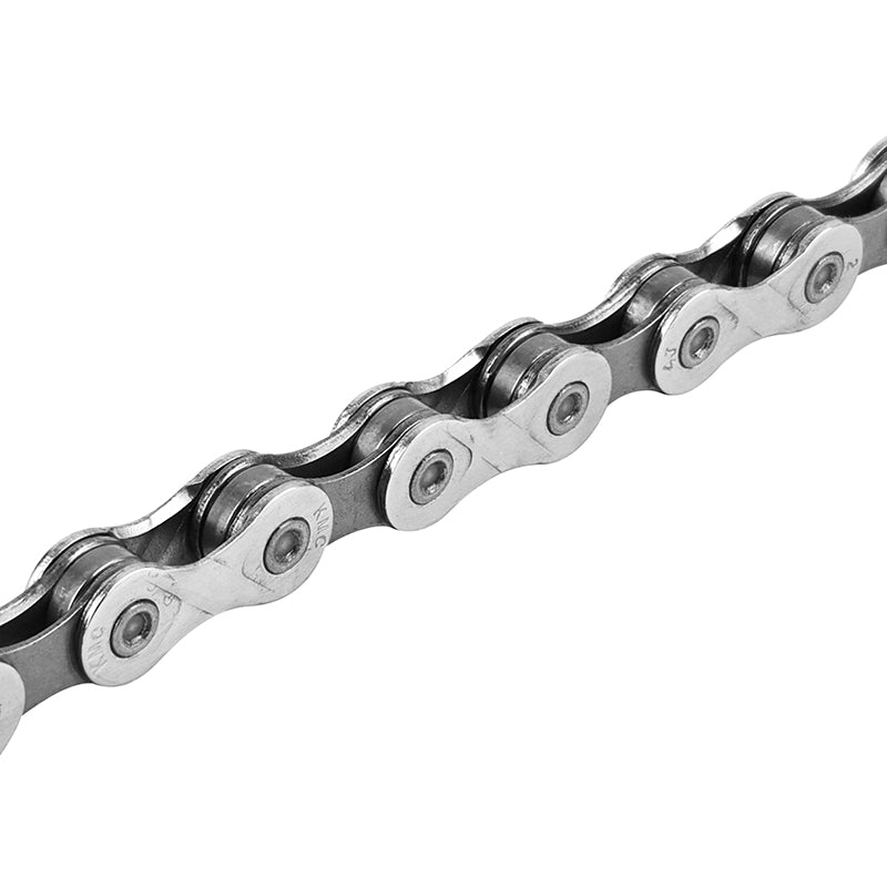 Chaîne Vélo 8V. Route-VTT Newton Kmc X8 Argent-Gris 116 Maillons Compatible Shimano-Sram Avec Connecteur (En Boite)