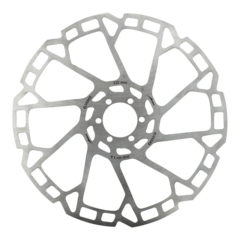 Disque De Frein VTT 6 Trous Elvedes 220 mm Argent -Épaisseur 1.8 mm-