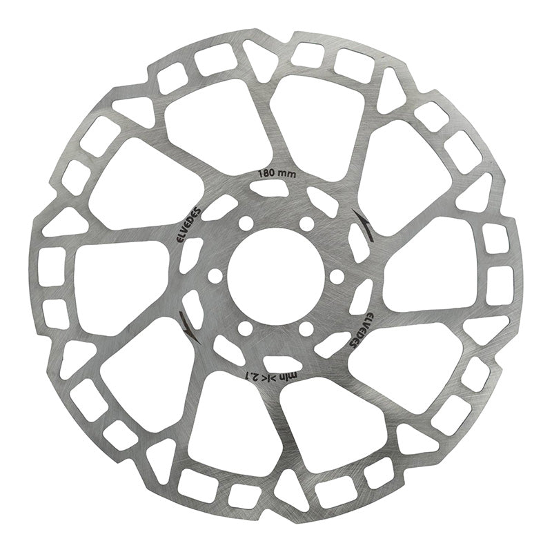 Disque De Frein VTT 6 Trous Elvedes 180 mm Argent -Épaisseur 2.3 mm-