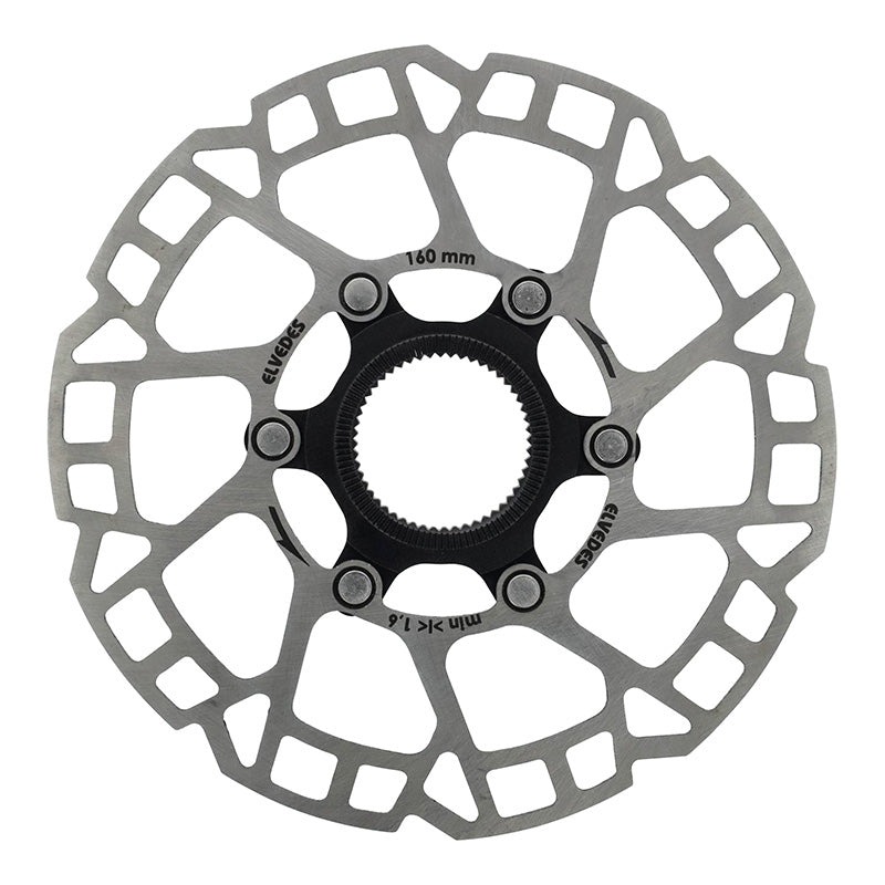 Disque De Frein Route - VTT Centerlock Elvedes 160 mm Argent -Épaisseur 1.8 mm-