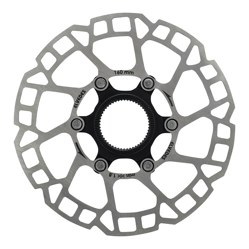 Disque De Frein Route - VTT Centerlock Elvedes 160 mm Argent -Épaisseur 2 mm-