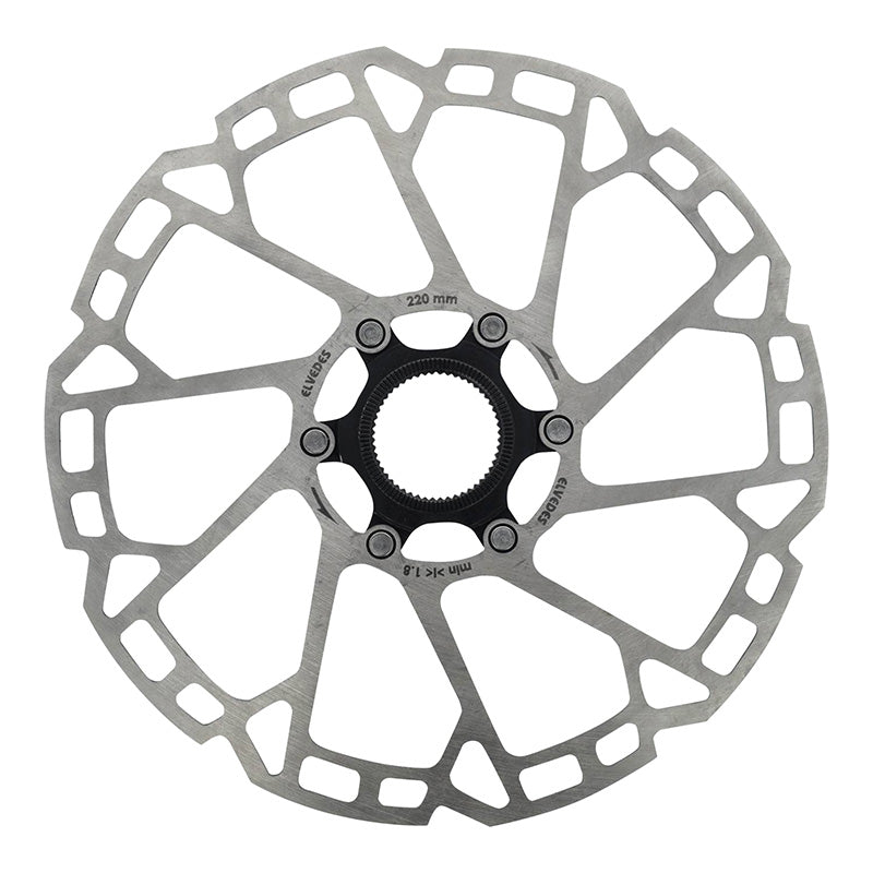 Disque De Frein VTT Centerlock Elvedes 220 mm Argent -Épaisseur 2 mm-