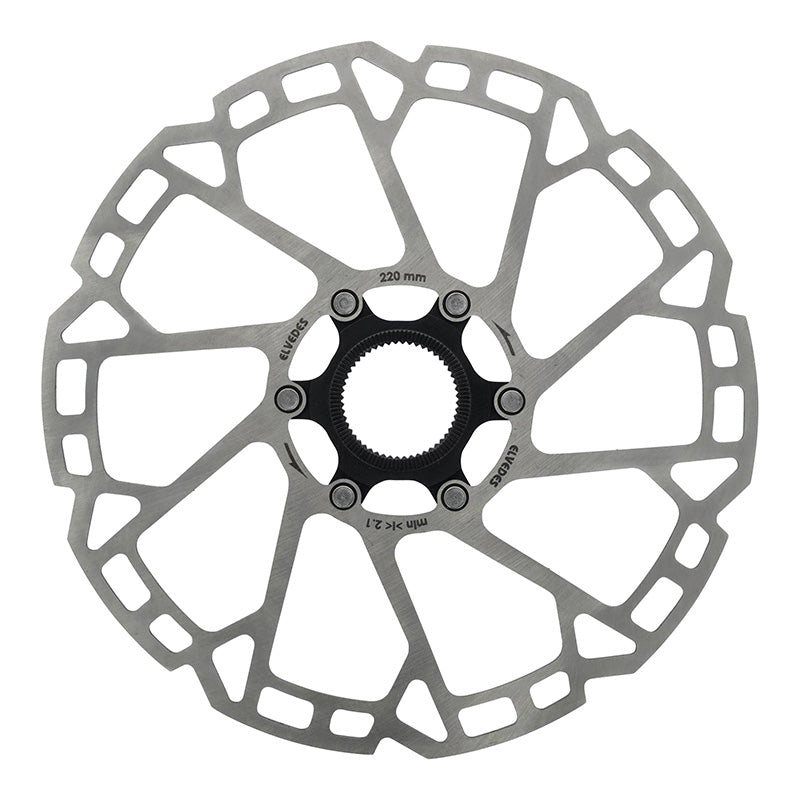 Disque De Frein VTT Centerlock Elvedes 220 mm Argent -Épaisseur 2.3 mm-