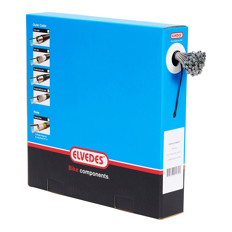 Câble De Dérailleur Elvedes INOX D1.1 mm L2.25M Compatible Sram (Vendu Par Boite De 100)