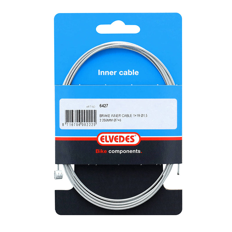 Câble De Frein VTT Elvedes Galva L2,25M (Vendu A L'Unite Sur Carte)