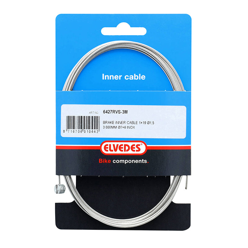 Câble De Frein VTT Elvedes Tandem INOX L3,00M (Vendu A L'Unite Sur Carte)