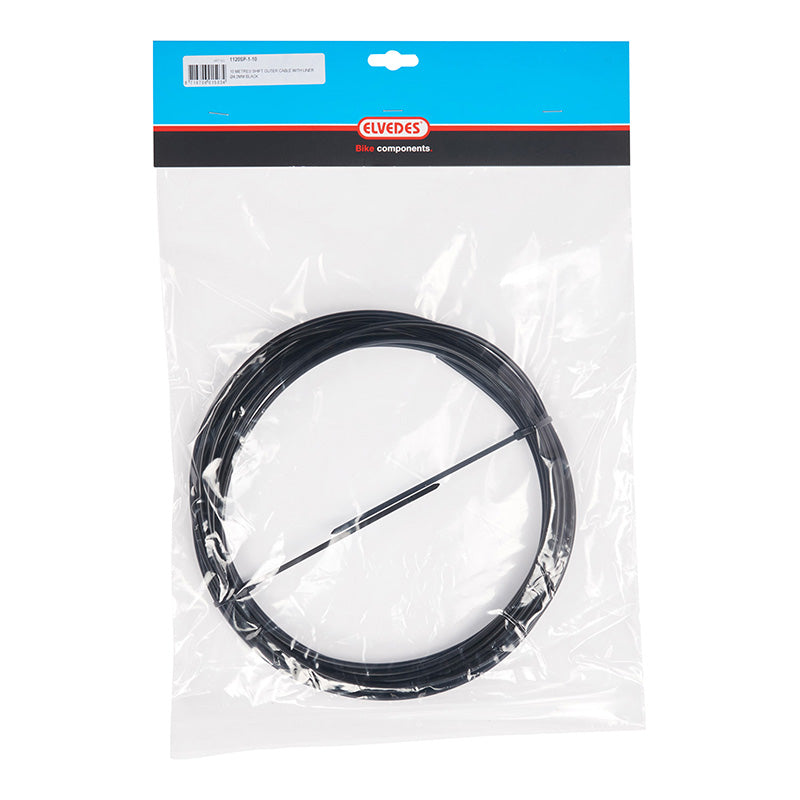 Gaine De Dérailleur Elvedes Noir 4,1 mm (Boite De 10M) Avec Liner Anti-Friction