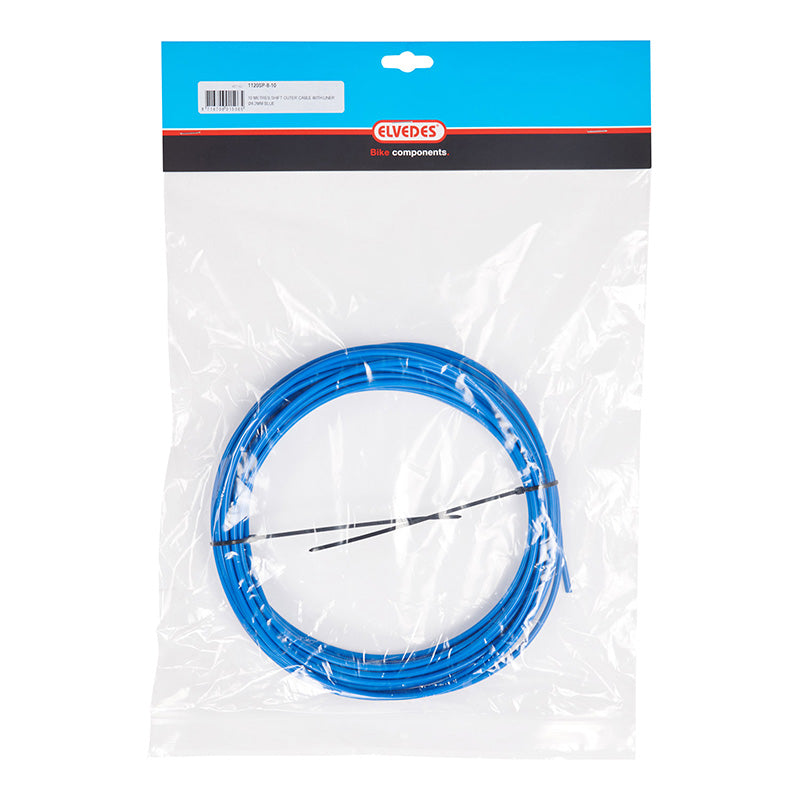 Gaine De Dérailleur Elvedes Bleu 4,1 mm (Rouleau De 10M) Avec Liner Anti-Friction