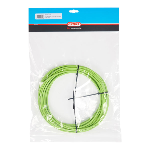 Gaine De Frein Elvedes Vert 4,9 mm (Rouleau De 10M) Avec Liner