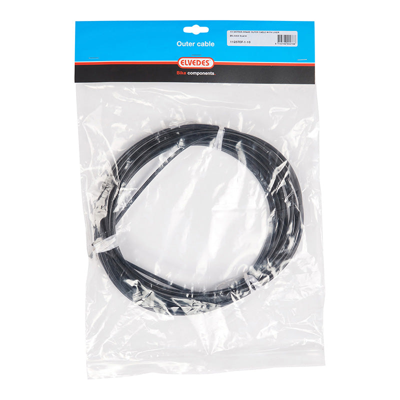 Gaine De Frein Elvedes Noir 4,9 mm (Rouleau De 10M) Avec Liner