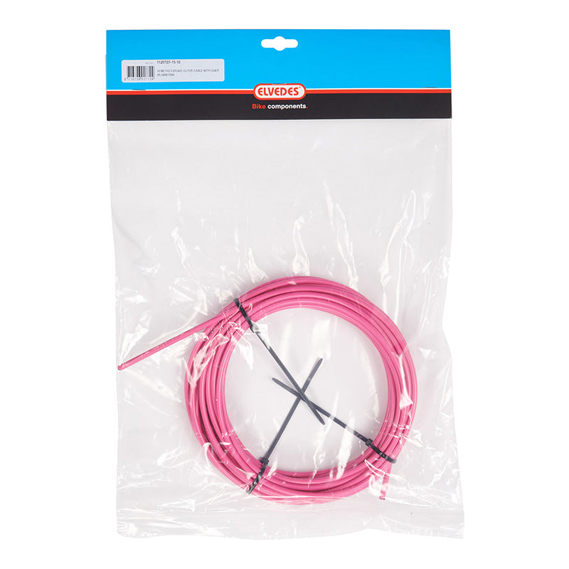 Gaine De Frein Elvedes Rose 4,9 mm (Rouleau De 10M) Avec Liner