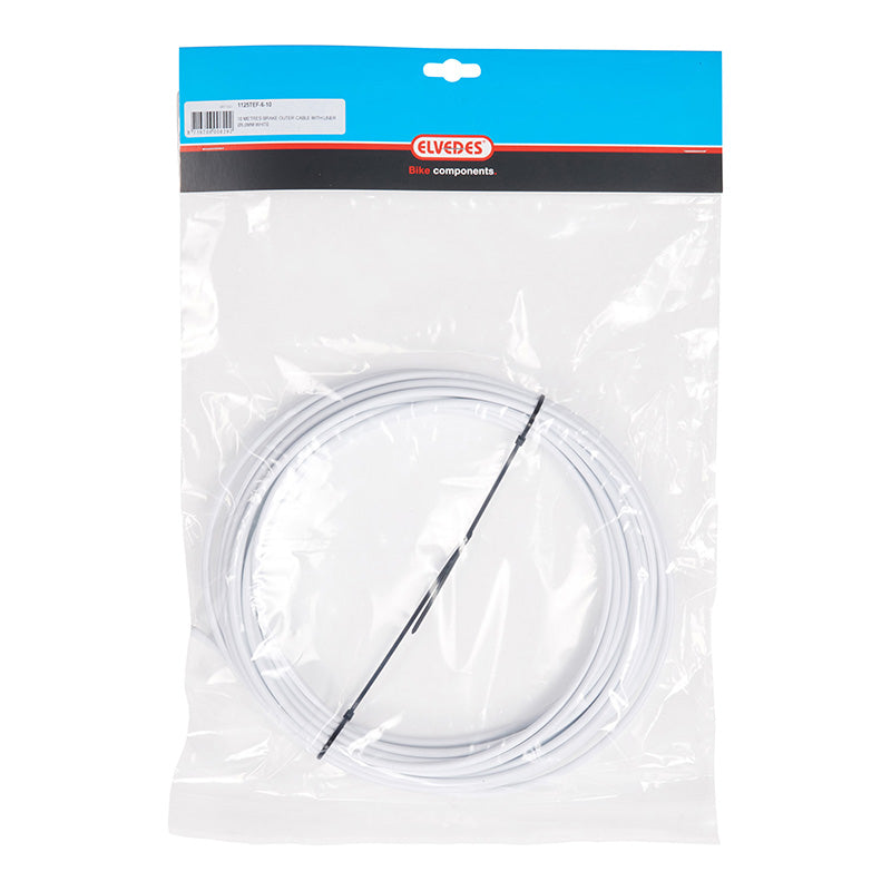 Gaine De Frein Elvedes Blanc 4,9 mm (Rouleau De 10M) Avec Liner