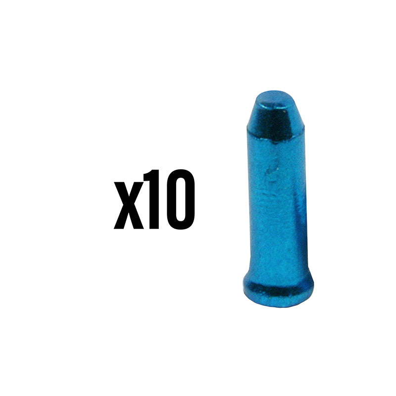 Embout De Câble Dérailleur-Frein Elvedes 2,3 mm Alu Bleu (Vendu Par 10)