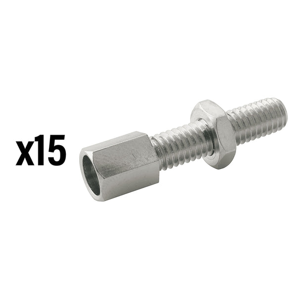 Vis Creuse Tendeur De Câble Vélo M5 Laiton (Vendu Par 15) -Elvedes-