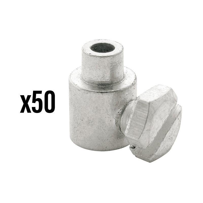 Serre Câble De Frein Diam 7 mm - L 10 mm Laiton (Vendu Par 50) -Elvedes-
