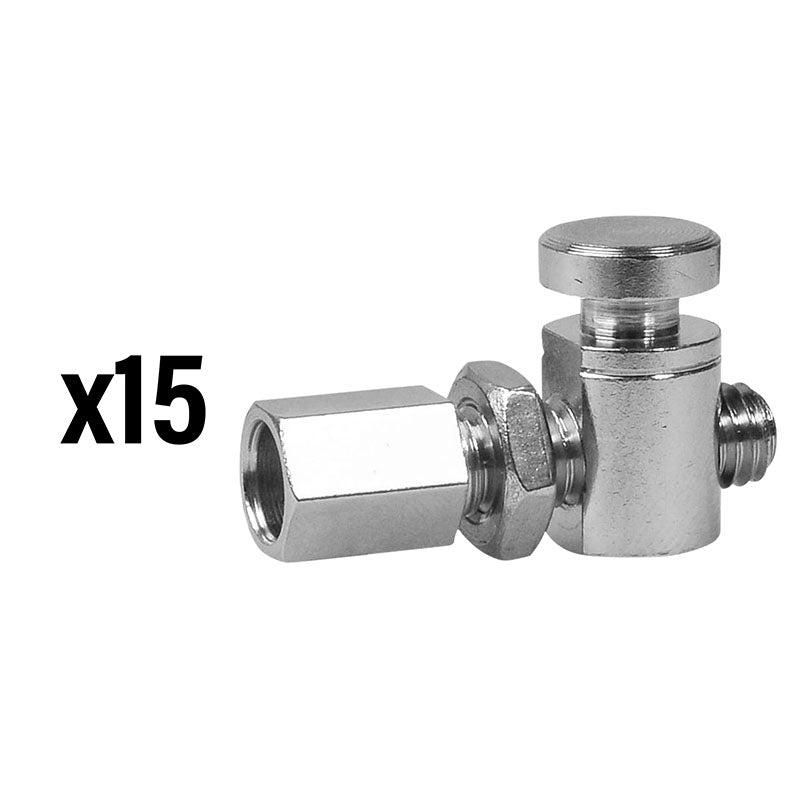 Boulon Ajusteur - Tendeur De Câble Elvedes Pour Frein Roller Brake M6 Laiton (Vendu Par 15)
