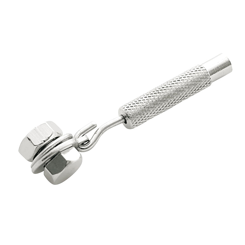 Tendeur De Câble Dérailleur Elvedes Pour Sturmey Archer 3-5 V. Laiton Argent Diam 4,3 mm (Vendu A L'Unite)