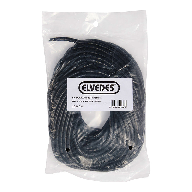 Gaine Spirale Flexible Pour Fil Électrique De VAE Et Gaine Elvedes Diam 4 mm Noir (10M)