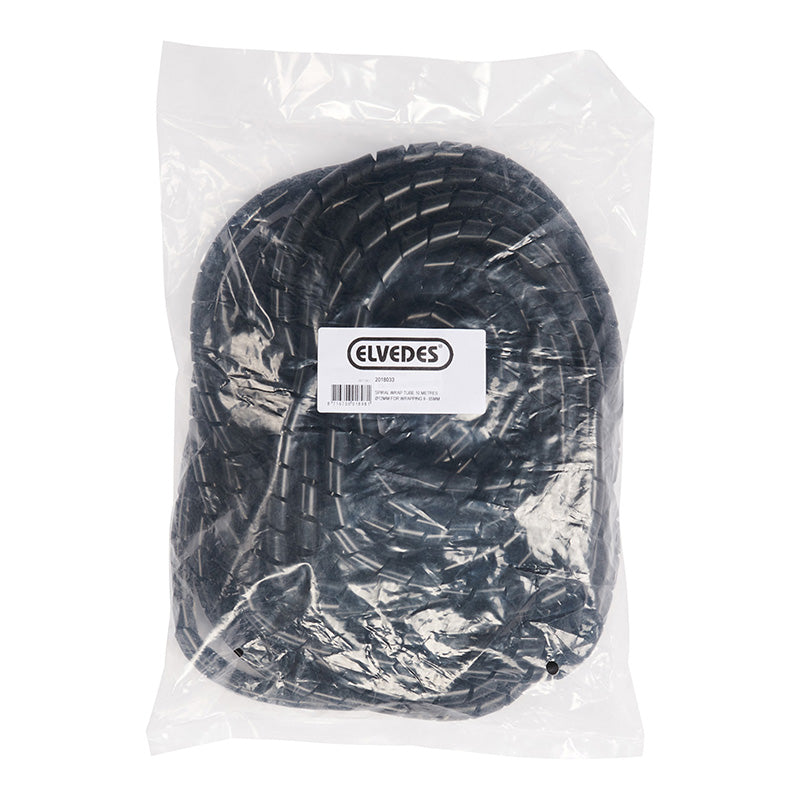 Gaine Spirale Flexible Pour Fil Électrique De VAE Et Gaine Elvedes Diam 12 mm Noir (10M)