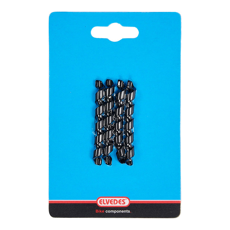 Gaine Spirale Flexible Pour Fil Électrique De VAE Et Gaine Elvedes Diam 4,3 - 5 mm Noir (Vendu Par 4)