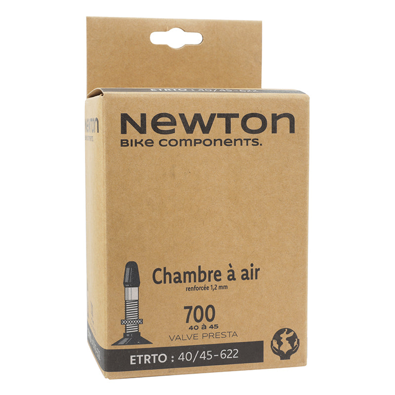 Chambre A Air Vélo 700 X 40-45 Newton Valve Presta 48 mm - Épaisseur Renforcée 1.2 mm