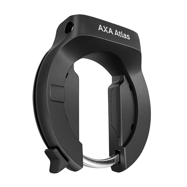 Antivol Vélo Fer A Cheval Axa Atlas Noir Avec Fixation (Fixation Sur Cadre Largeur De 71 mm À 95 mm) Ecart Pneu 44 mm (