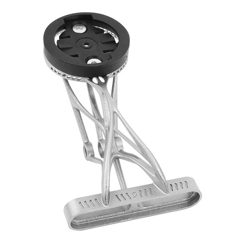Support Gps - Compteur - Éclairage 3D Titane Fixation Pour Potence Universel Route - VTT Separate Stem Compatible Garmin 1050 17.3 G (Livre Avec Support Garmin, Bryton, Wahoo) -Newton-