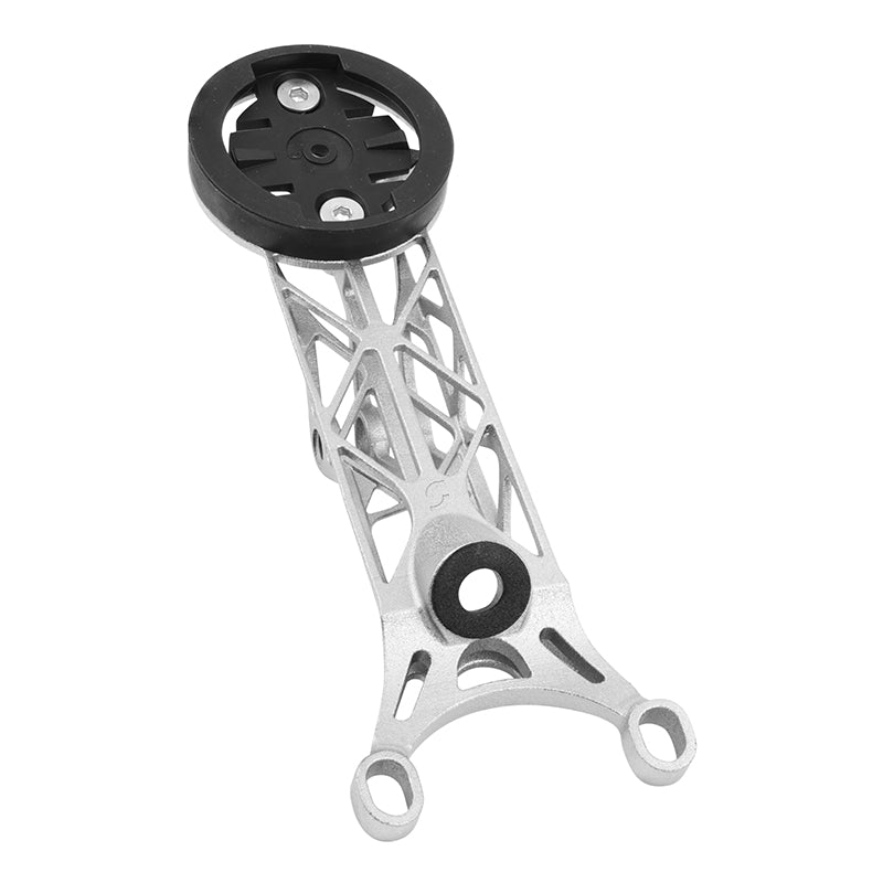 Support Gps - Compteur - Éclairage 3D Titane Fixation Pour Cintre Combo Big Rock Generation 2 Compatible Garmin 1050 12.5 G (Livre Avec Support Garmin, Bryton, Wahoo) -Newton-