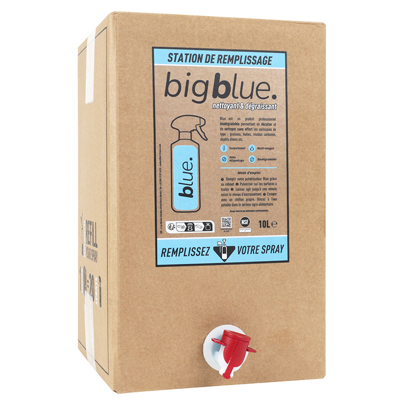 Nettoyant-Dégraissant Blue Professionnelle Multi Usages Recharge Bib De 10L