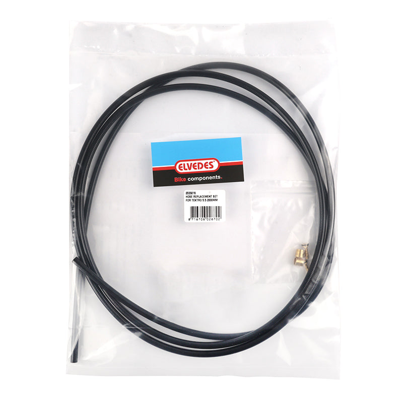 Kit Durite De Remplacement Elvedes Pour Frein Hydraulique Tektro 5.5 Noir 2000 mm