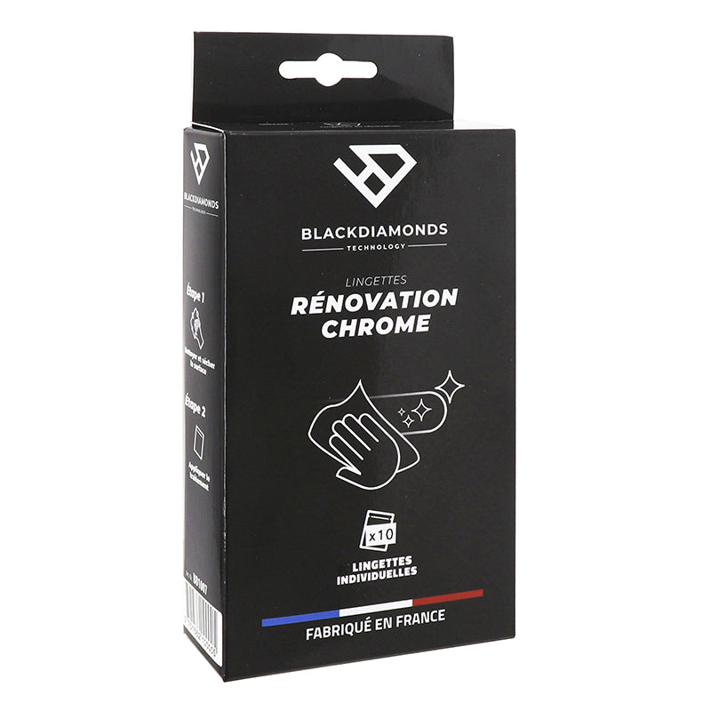 Lingettes Rénovation Chrome Blackdiamonds (Boite De 5 Lingettes Individuelles) Fabrique En France
