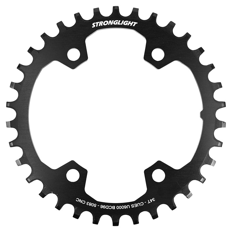 Plateau VTT 4 branches Ø 96 Stronglight Pour Shimano Cues Fc-U6000 34 dents Mono