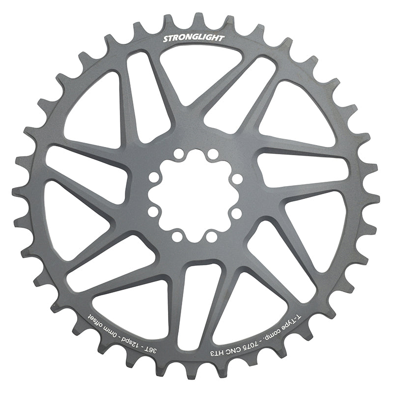 Plateau VTT Direct Mount 8 Trous Pour Sram X01-Xx1 Stronglight Mono Alu Ht3 Noir 36 dents - 12V. Narrow Wide