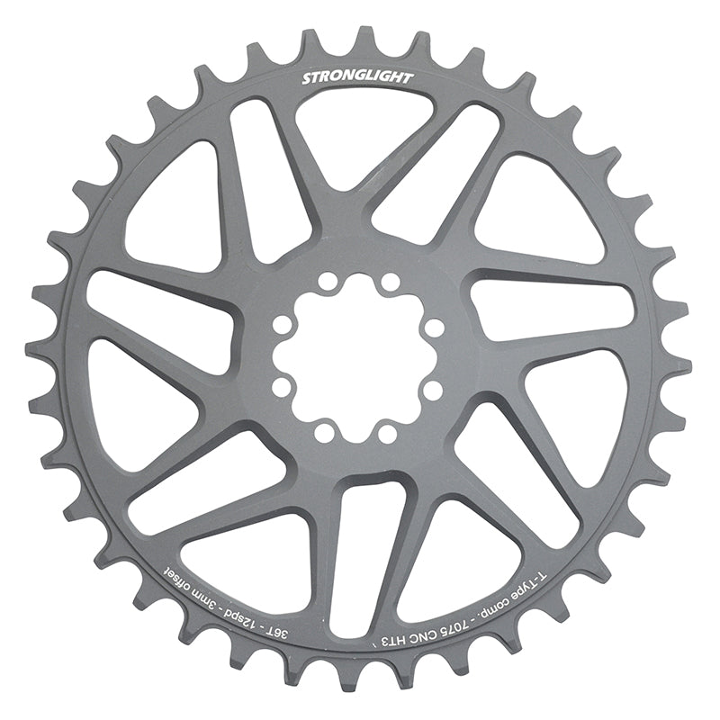 Plateau VTT Direct Mount 8 Trous Pour Sram X01-Xx1 Stronglight Mono Alu Ht3 Noir 36 dents - 12V. Narrow Wide (Deport 3 m