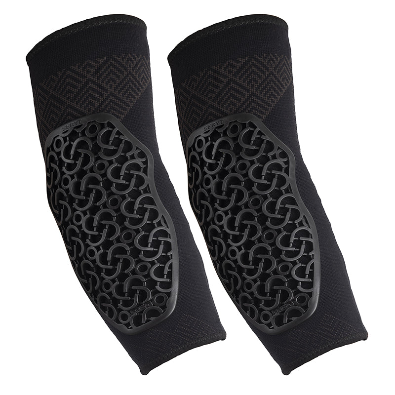 Protection Coudieres VTT Seryt Flow Alps Antibacterien, Antiderapante, Sans Couture Noir M (Vendu A La Paire) 250 G -Ce
