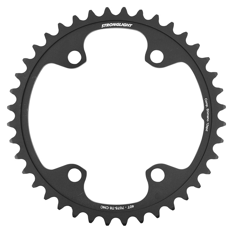 Plateau Route 4 branches Ø 110 Pour Shimano Ultegra R8100- Dura-Ace R9200- 105 R7100 Stronglight 40 dents Intérieur Noi