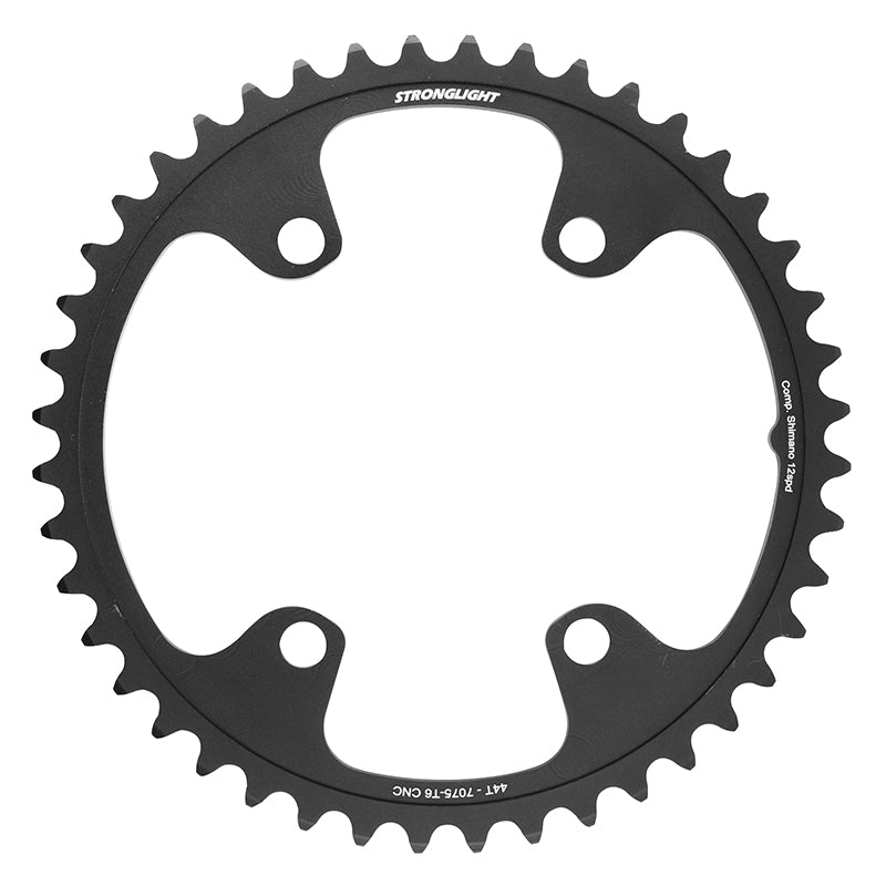 Plateau Route 4 branches Ø 110 Pour Shimano Ultegra R8100- Dura-Ace R9200- 105 R7100 Stronglight 44 dents Intérieur Noi