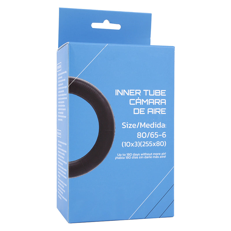 Chambre A Air Trottinette 10 X 3.00 (80-65-6) Valve Standard Droite