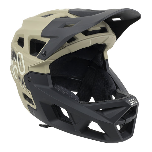 Casque Vélo Type Descente Integral Integra Sport 360 Vert Militaire Taille L (59-61 cm) (Vendu En Boite) - Homologué Ce