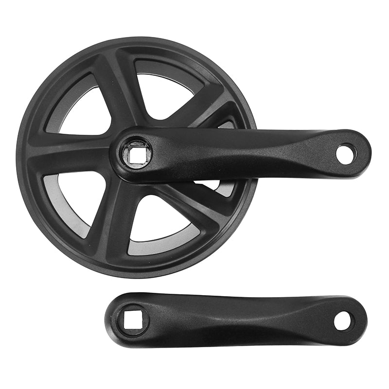 Pédalier City-VTT Prowheel Manivelles Alu Noir 152 mm 38D. Double Flasque Chaîne 2.38 (3-32") (Boîtier 117,5 mm)