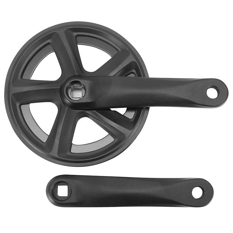 Pédalier City-VTT Prowheel Manivelles Alu Noir 160 mm 38D. Double Flasque Chaîne 2.38 (3-32") (Boîtier 117,5 mm)