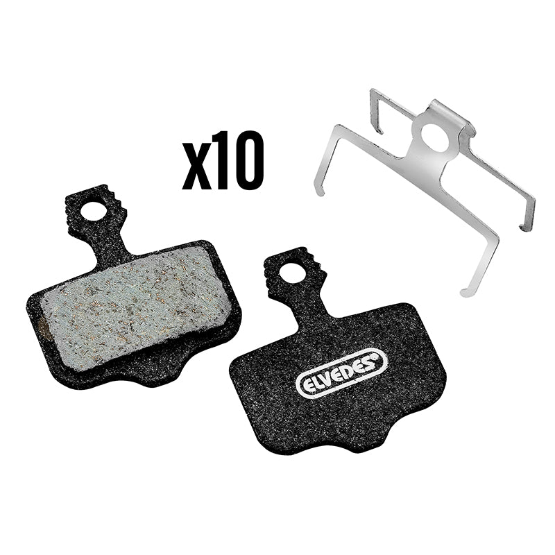 Plaquette De Frein VTT Avid Elixir 9 - 7 - 5 - 3 - 1, Cr - R, Sram Via Gt, Hp4000, (Elvedes Medium - Semi-Métal Organic) (Box 10 Paires)