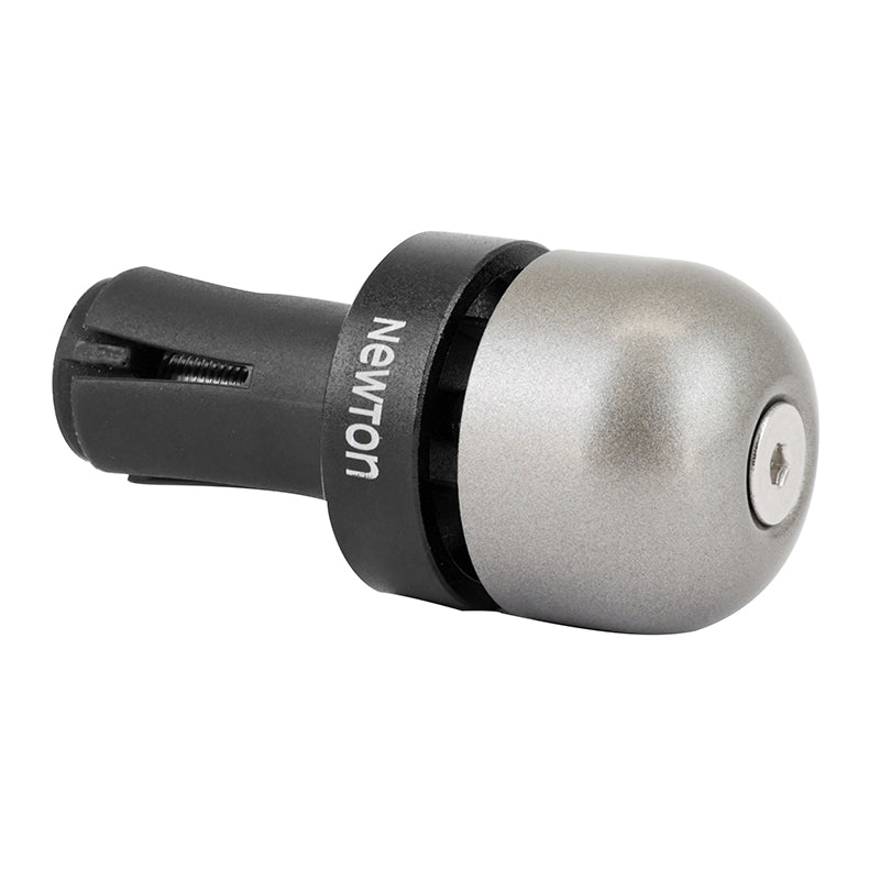 Sonnette Ping 22,2 mm Gris Fixation Embout De Cintre (Vendu A L'Unite) - Compatible Vélo Route