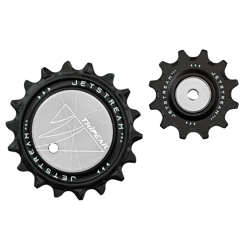 Galet Dérailleur Aopw-Aero Tripeak 12-18 Dents Céramique 12X2V. Shimano Dura-Ace R9200, Ultegra R8100, 105 R7100, Sram Axs Red E1-Force E1 Argent (Vendu Au Kit) (Garantie 4 Ans)