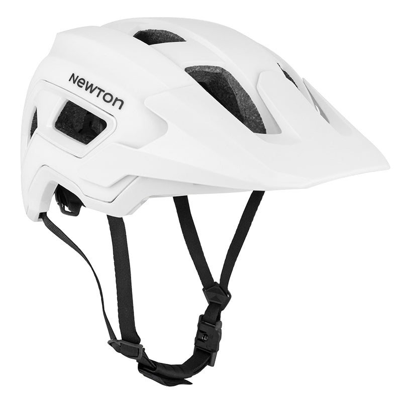 Casque Vélo Adulte Newton VTT Corsica Blanc Taille 59-61 Visiere Réglable Réglage Molette 360 G