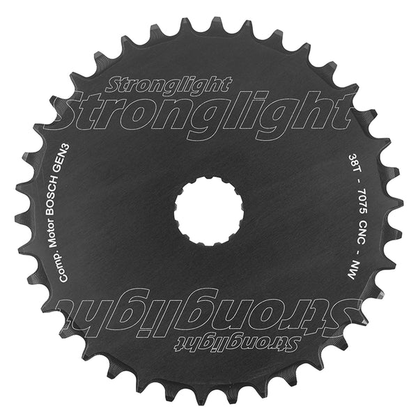 Plateau VAE-E-Bike Direct Mount Pour Bosch Stronglight -3- 38 dents Mono Noir Alu (Plateau Plein 3Ème Generation) Narro