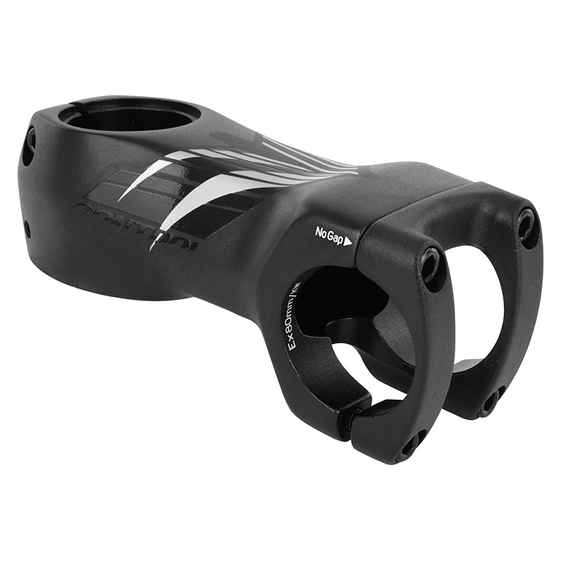 Potence Route - Gravel Controltech Cougar Alu Noir Angle -8° 31,8 L80 mm Pour Fourche 1"1-8 -Passage Câble Interne- Inclus Entretoises