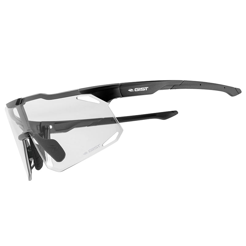 Lunettes Vélo Adulte Gist Eclipse Monture Noir Verres Photocromiques Qui S'Adaptent Automatiquement A La Luminosite Prot