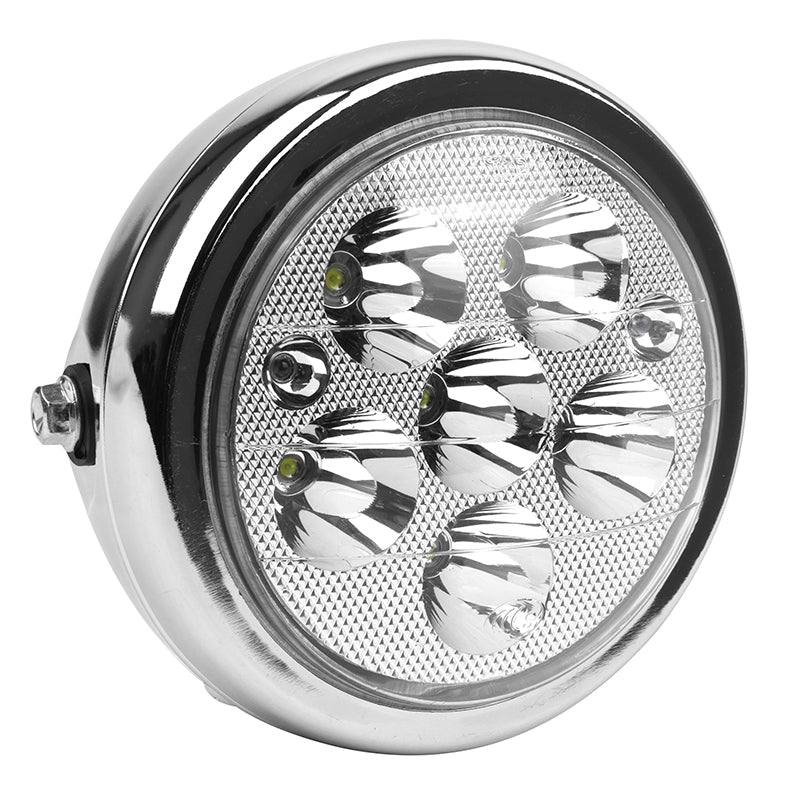 Phare-Optique Scoot Électrique Adaptable Citycoco A LED Chrome (48-60-72V) -P2R-