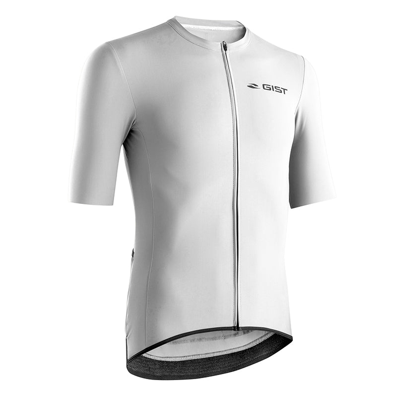 Maillot Gist Été Supremo Manches Courtes Zip Total Blanc L